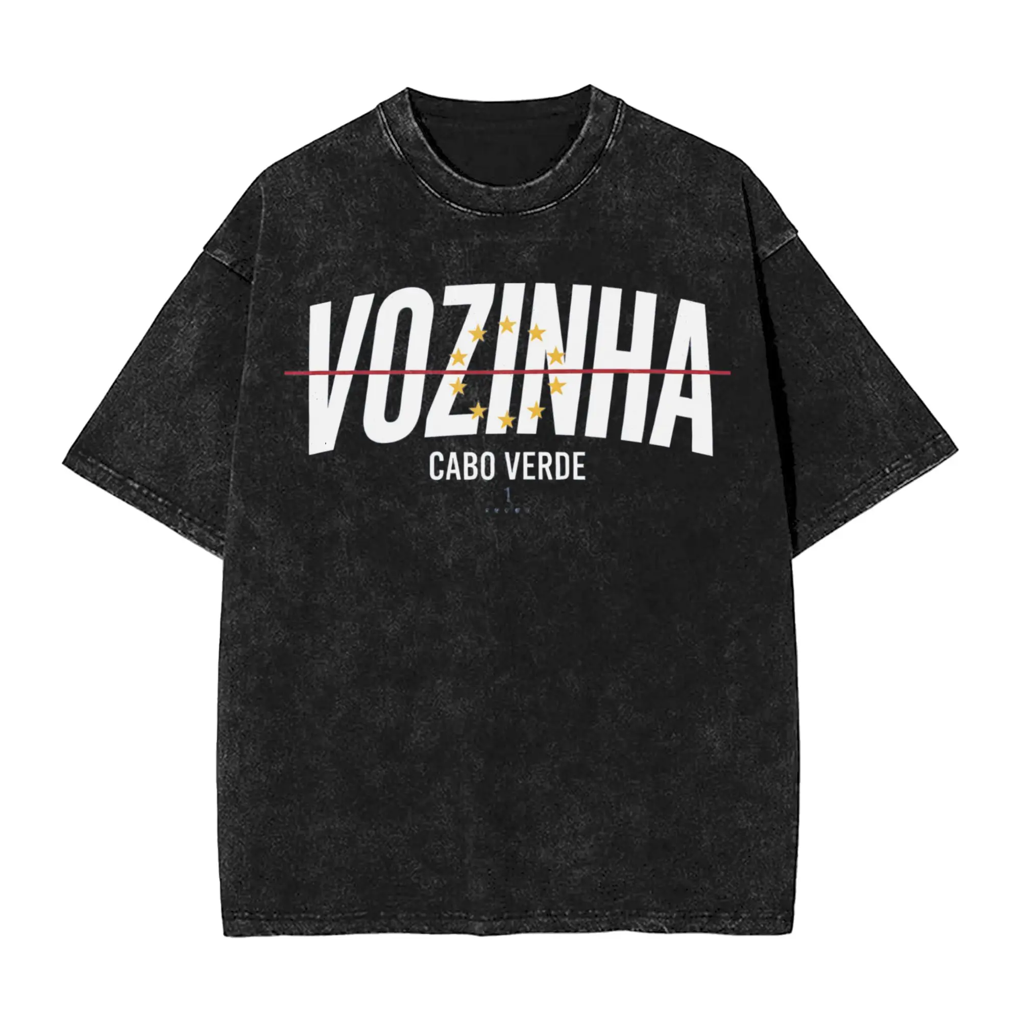 Men Cabo Verde Vozinha T Shirts  Tees Beach Vintage Short Sleeve T Shirt O-Neck Trendy Cool Casual Tee Shirt Cheap