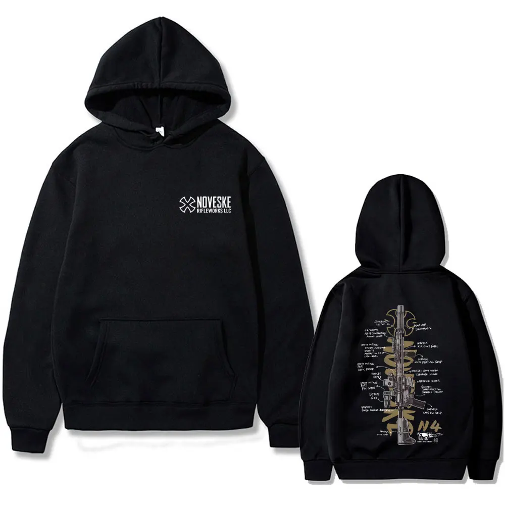 

NOVESKE N4 Tactical Army Fan Club Outdoor Training Competition Hoodie Men Women Fashion Oversized Hoodies Man Vintage Pullover