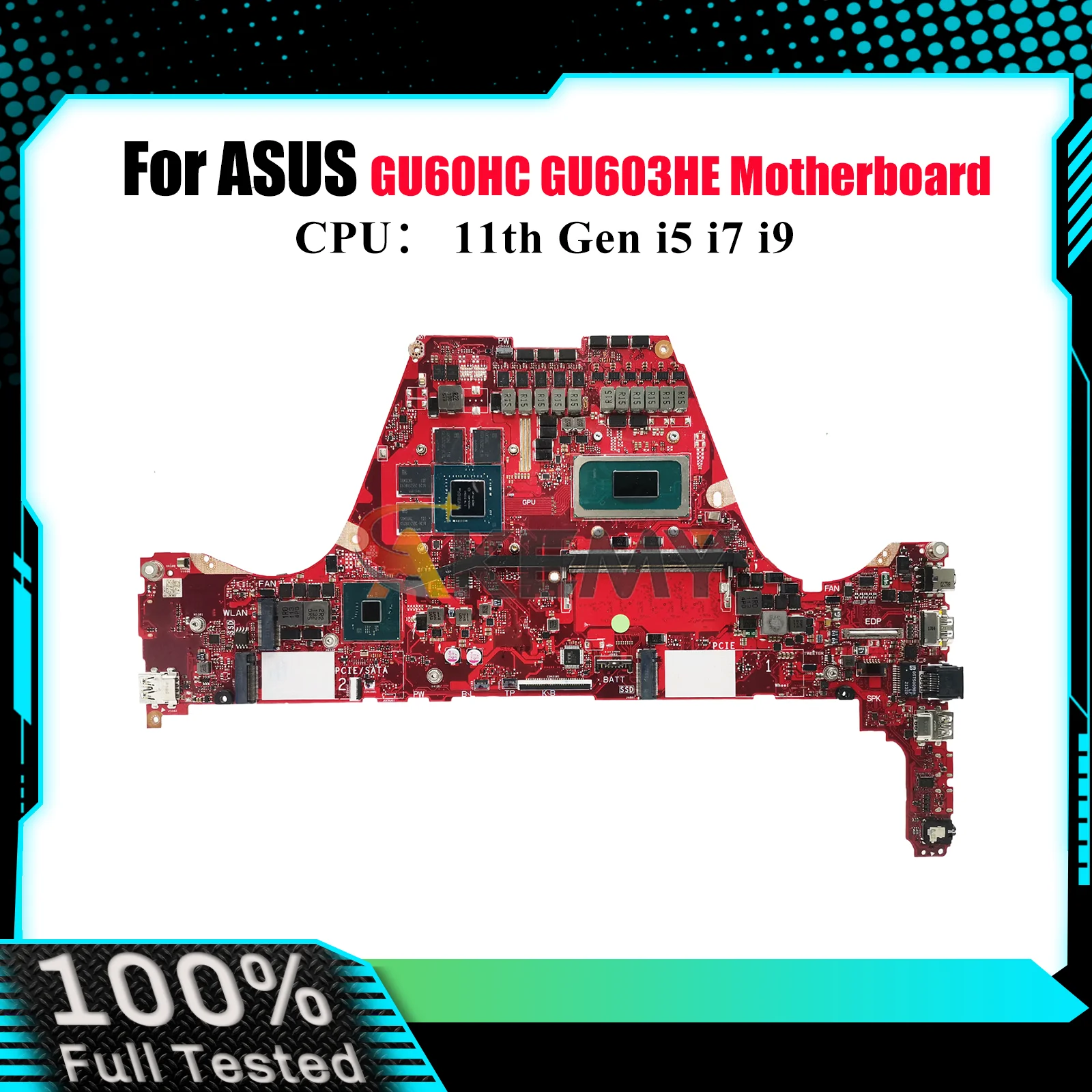 

GU603HE Laptop Motherboard For ASUS ROG Zephyrus M16 GU60HC GU603 GU603HE Mainboard W/ 11th Gen i5 i7 i9 100% tests OK fast ship