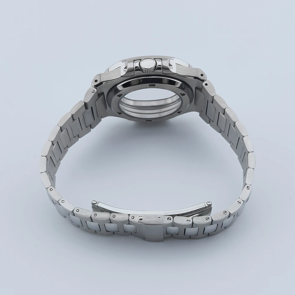BOTIONI 40mm Silver Watch Case Fit NH35Movement NH36 Automatic Movements Parts Solid stainless steel image 5