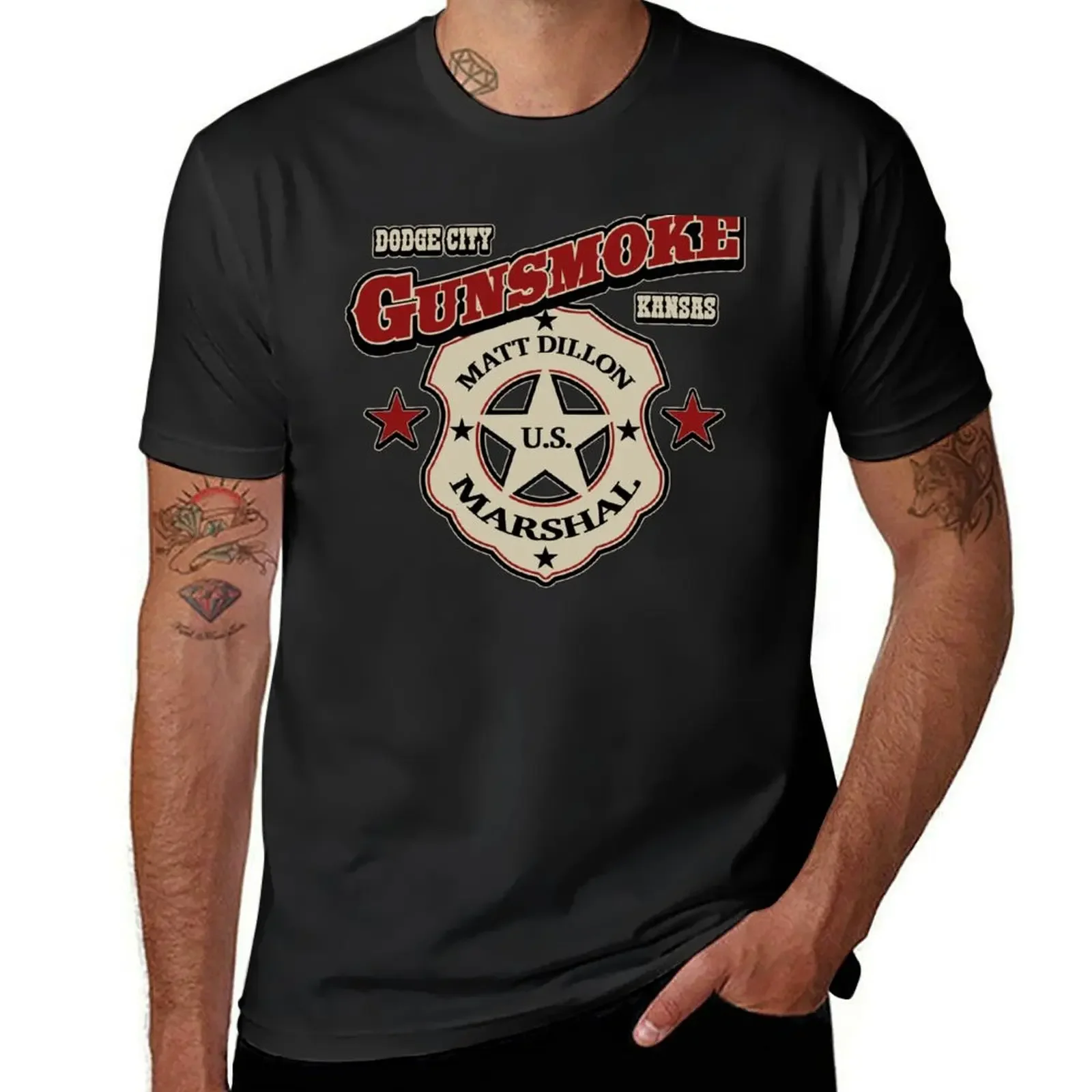 Gunsmoke T-Shirt anime tshirt T-shirts oversize plus size clothes funny gifts t shirts for men graphic