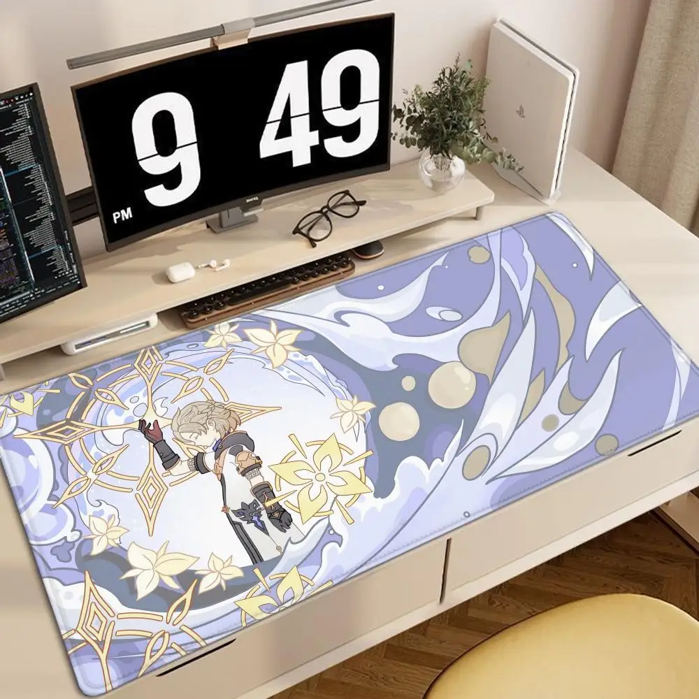 Alas Mouse Dampak Genshin Game Anime Besar Furina Neuvillette Mavuika Wanderer Raiden XXL Alas Mouse Keyboard Antiselip