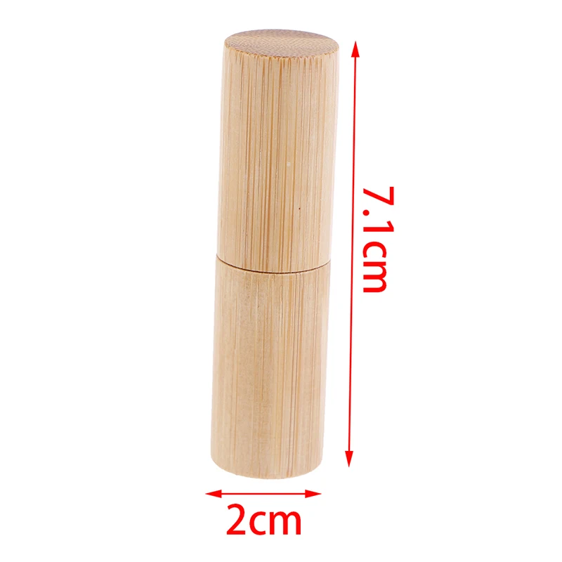 4G Bamboo Lipstick Tube Top Grade Lip Balm Sub Package DIY Empty Lip Container