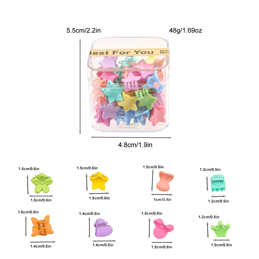 40 Teile/los Haar Zubehör Für Mädchen Bunte Süße Nette Kleine Krabben Haar Krallen Clips Kinder Haarnadeln Headwear Baby Haar Zubehör – Detail 4