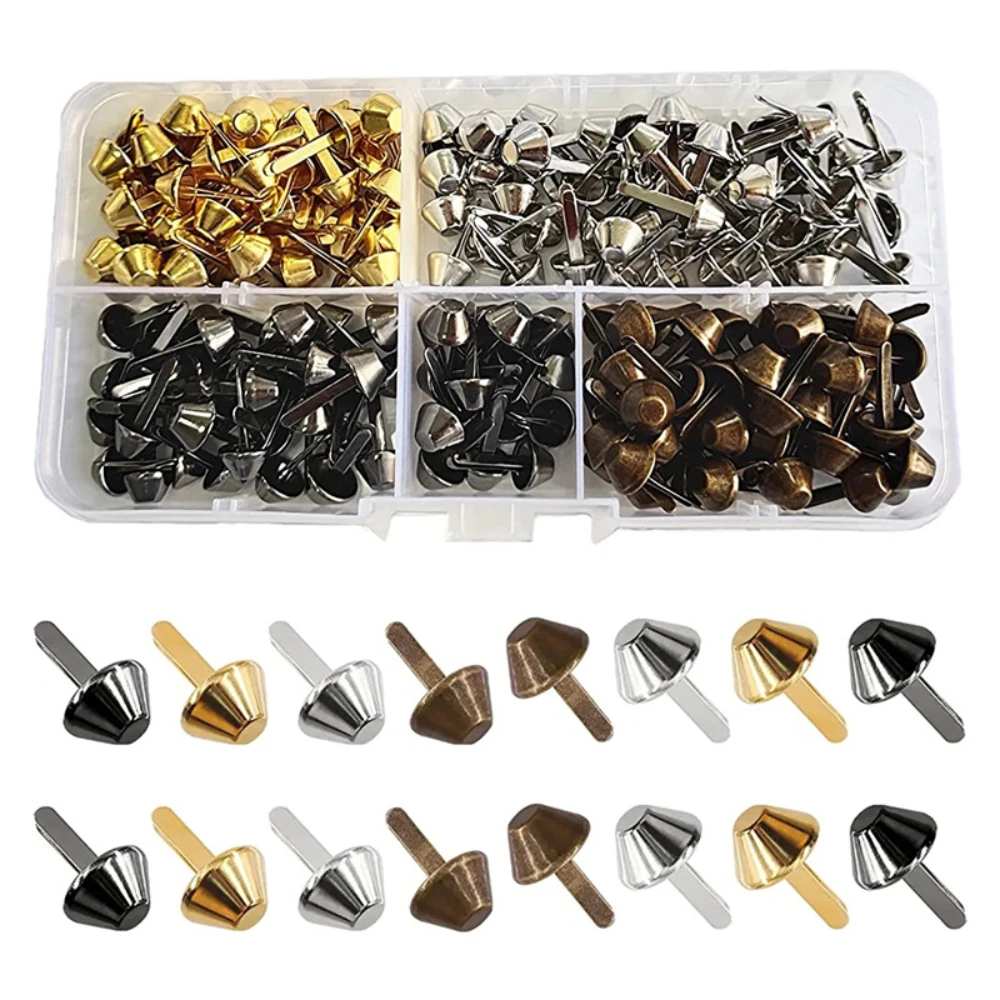 

Металлические двуногие ноги с пирсингом и заклепками, шип, точечный гвоздь для кожаной сумки для рукоделия, сумка, кошелек, защита дна, ремонт своими руками