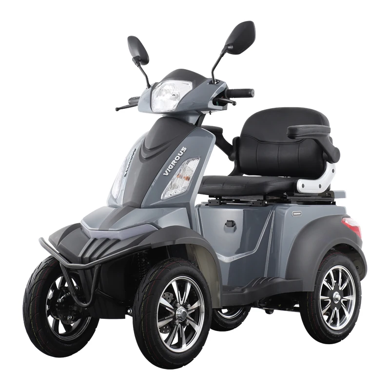 Disabled electric scooter with LED headlights and 4 wheels