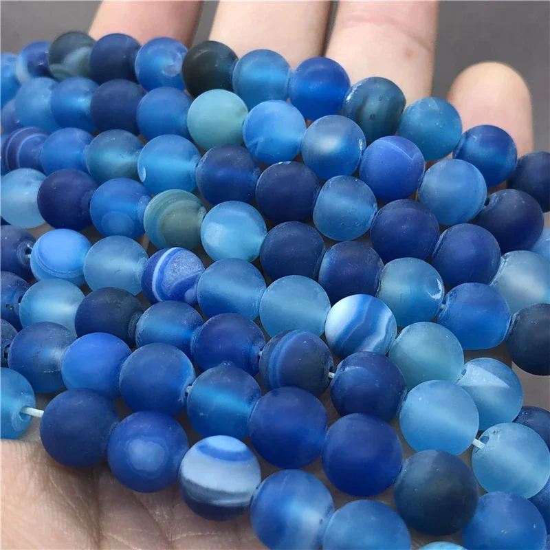 Wholesale Spacer Beads for Bracelet Making Nature Agate beads Round Bead Jewelry Handmade 6/8/10mm