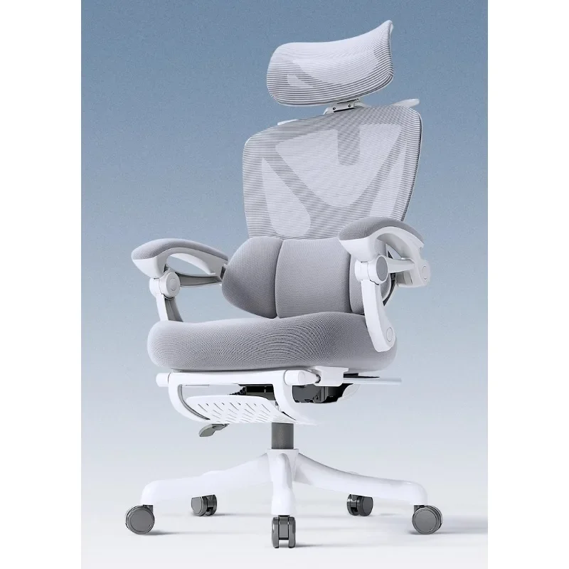 

Adjustable Office Chair with Breathable Mesh Back, Lumbar Support and Swivel Wheels for Long-Term Sitting