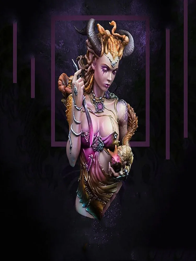 

1/10 ANCIENT WOMAN OFFICER BUST Resin figure Model kits Miniature gk Unassembly Unpainted