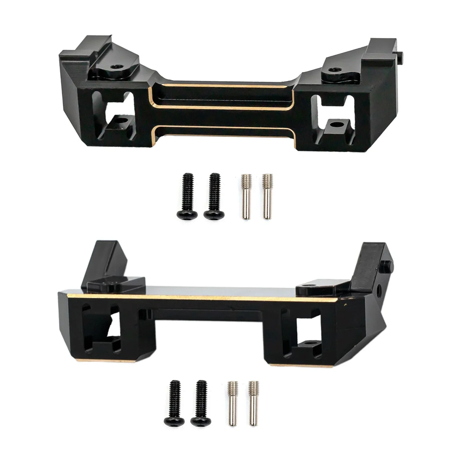 Brass Front and Rear Bumper Mount Counterweight for RGT EX86190 EX 86190 LC76 1/10 RC Crawler Car Upgrade Parts