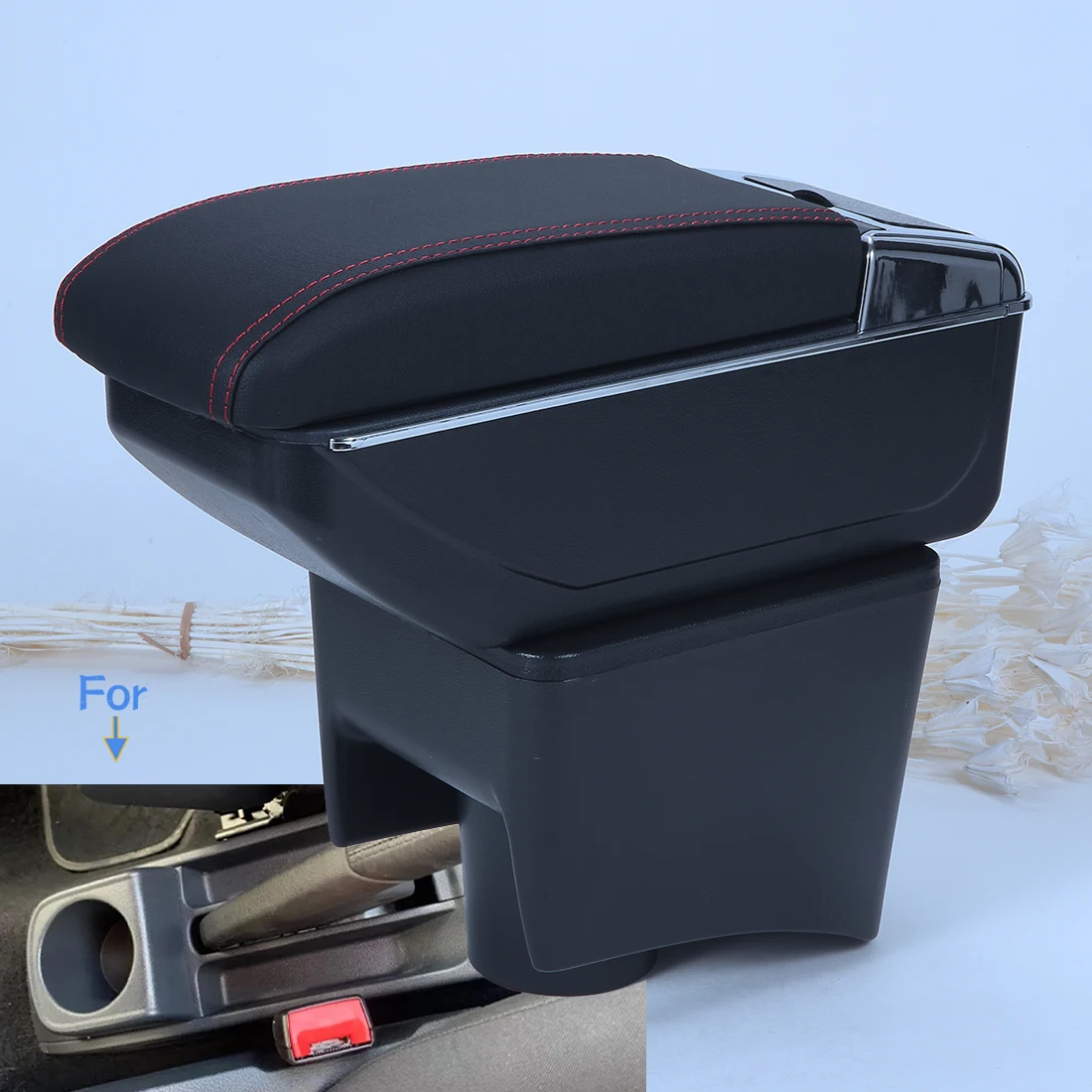 

For Volkswagen POLO Armrest new For VW POLO Mk5 6R Vento Car Armrest box Interior Parts Storage Box Car Accessories 2012-2018