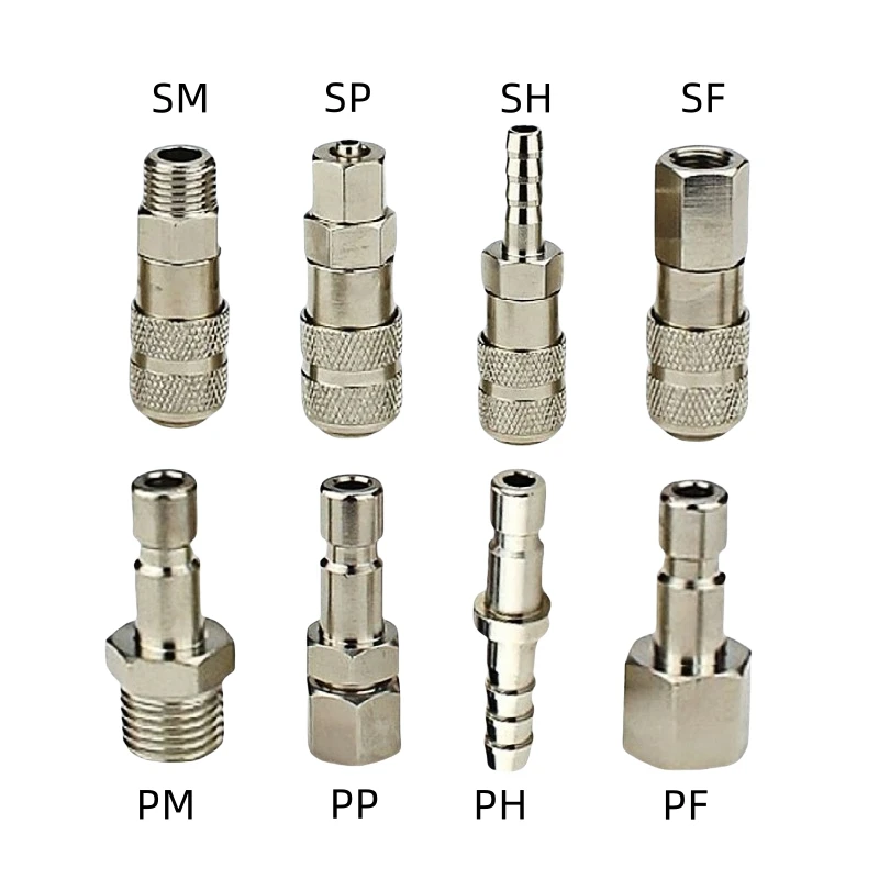 Pneumatic Fitting Rapidities Air Hose Connector Compressor Accessories Quick Release SM PM SF PF SP PP SH PH 10 20 30