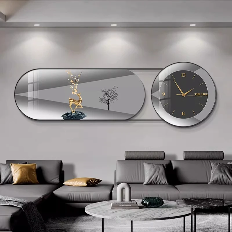 Wall clock poster pictures wall decoration posters decorative painting Modern Luxury home decor items Watch room Clocks Watchs