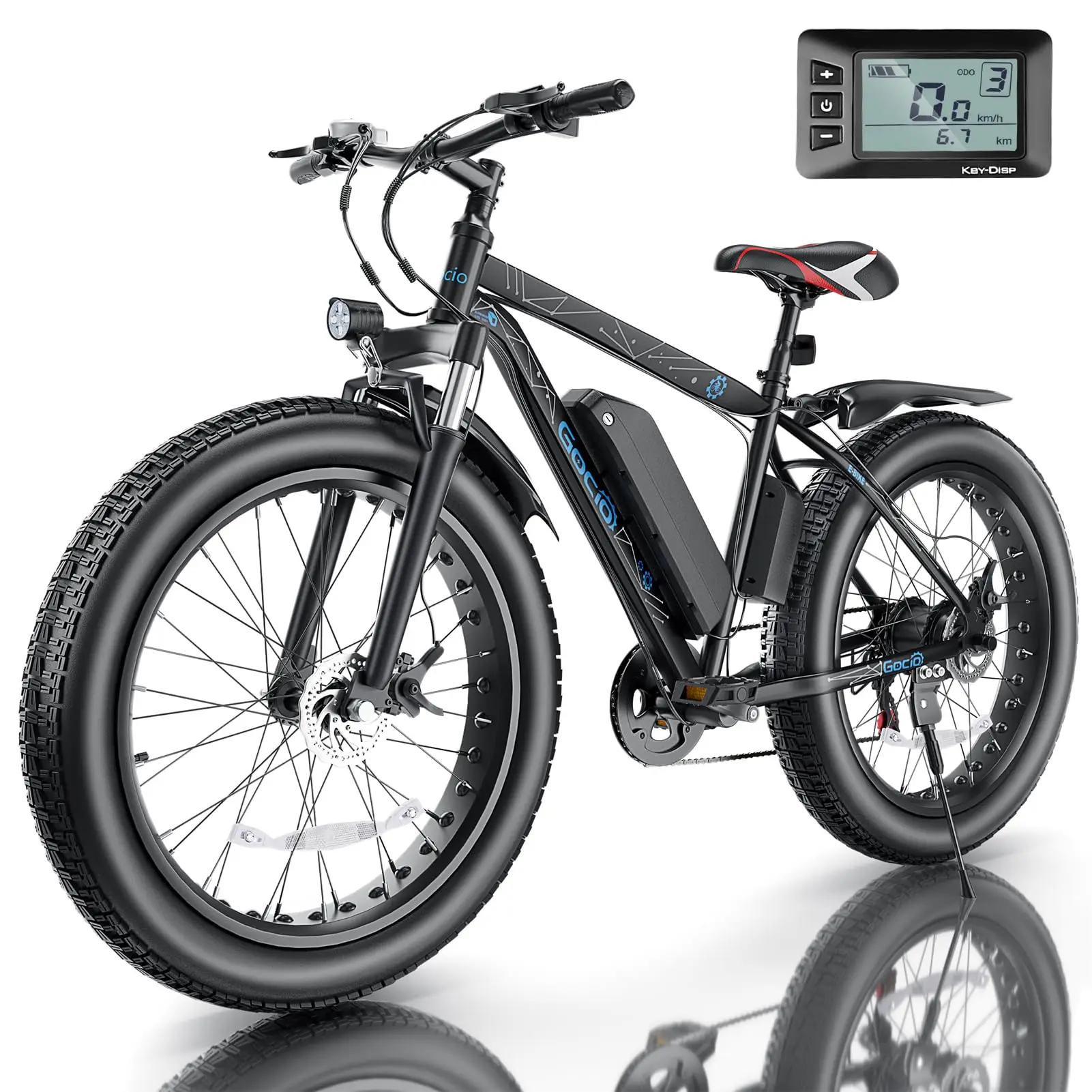 26" Fat Tire Electric Bike for Adults - 48V 750W Powerful Motor, 40 Miles Range, Dual Suspension, All-Terrain E-Bike