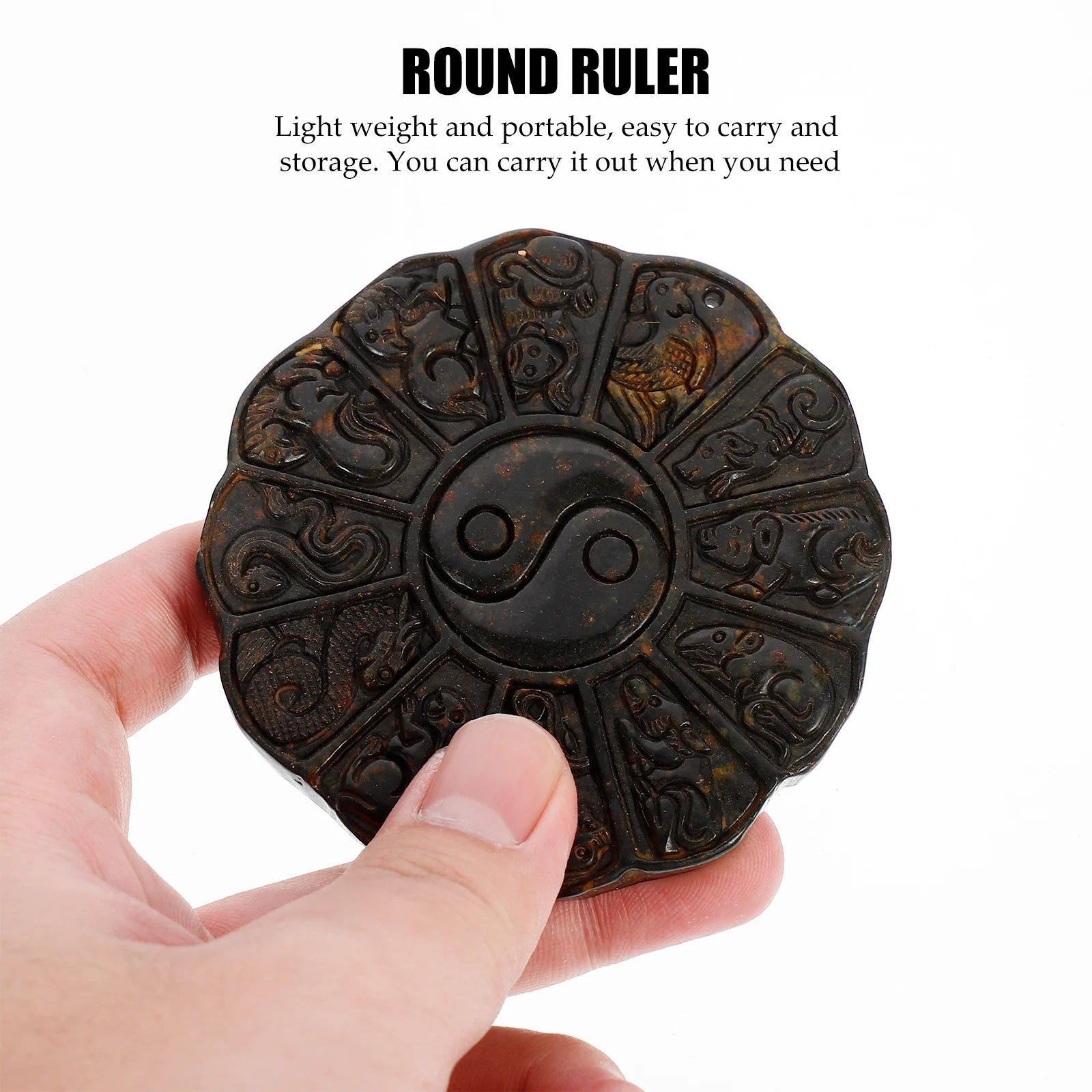 

1Pcs Vintage Style Zodiac Paper Weight Calligraphy Accessory Lightweight Portable Office Decoration Calligraphy Paper Weights