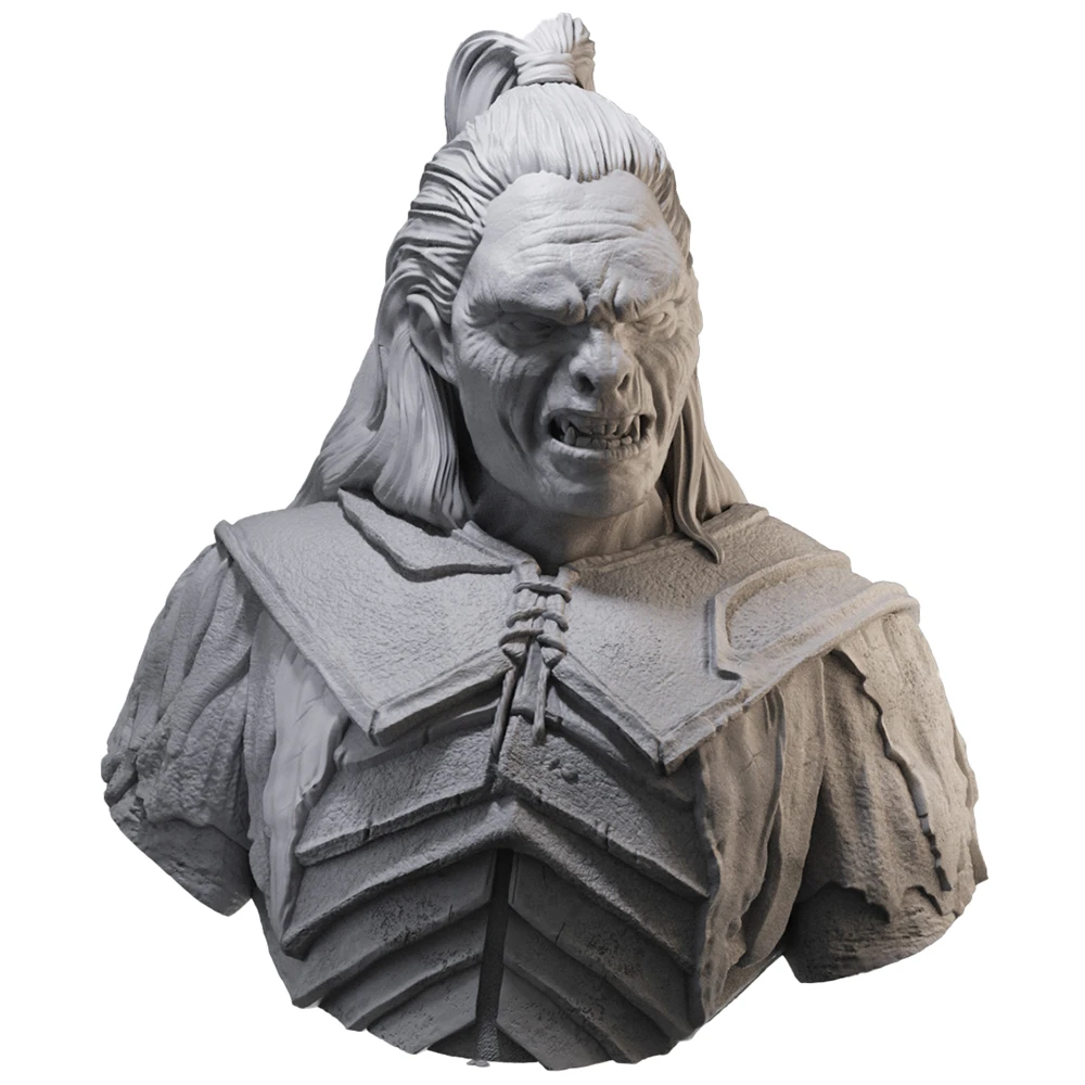 1/10 Soren Angma bust models 1/16 Resin White Mold 3D Printing Unassembled Unpainted Self-assembly Craft GK Figurine Model