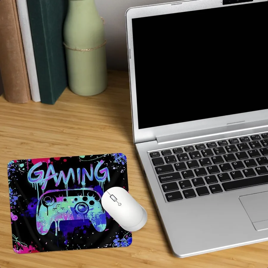 Gaming-Mauspad, klein, cool, Gamer-Mauspad, Gaming-Mauspad, Zubehör für Schreibtisch, Laptop, Computer, Büro, Jungenzimmer, Dekoration, 9,5 x 7,9 Zoll