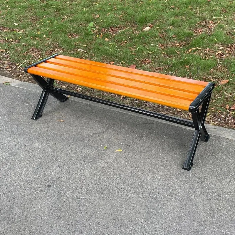 Modern Park Bench Waterproof Anti-Corrosion Low-Maintenance Public Seating Durable Outdoor Bench for Urban Outdoor Gardens