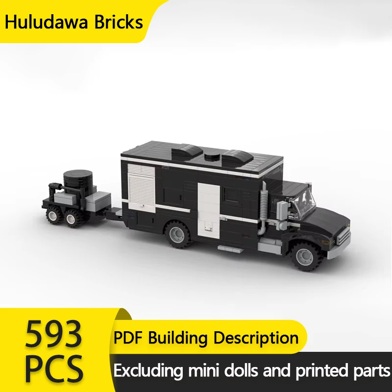 City Car Model MOC Building Bricks Dismantling Vehicle And Trailer Modular Technology Gifts Holiday Assemble Children Toys Suit