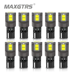 10x W5W LED T10 LED Bulbs Canbus 3080 SMD For Car Parking Position Lights Interior Map Dome Lights 12V White Red Auto Lamp 6500K