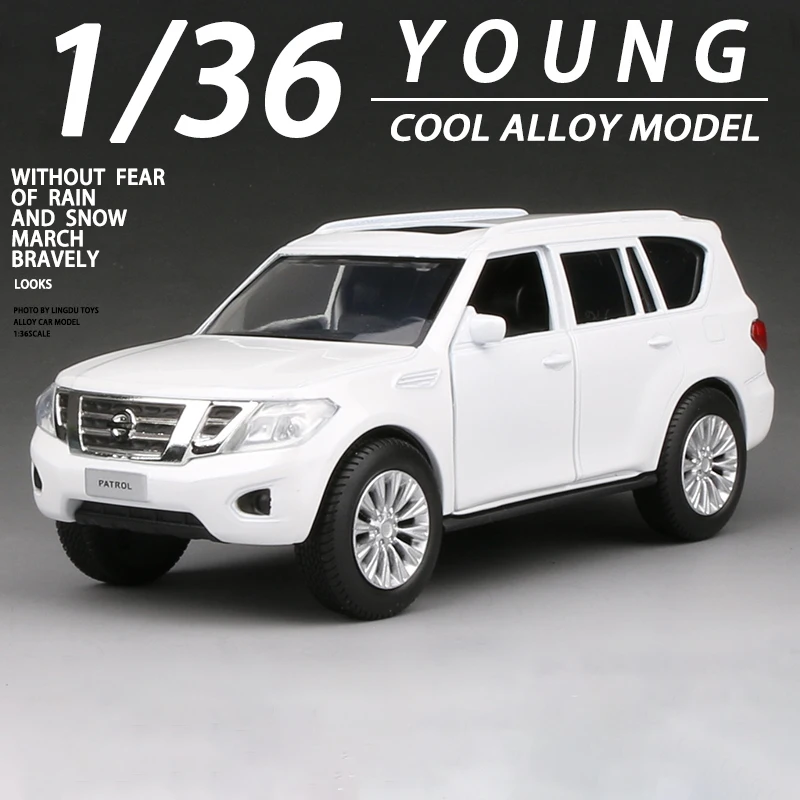 

New 1:36 Nissan Patrol Alloy Car Model Diecasts & Toy Metal Off-road Vehicle simulation Car Model Toy For Childrens Gift