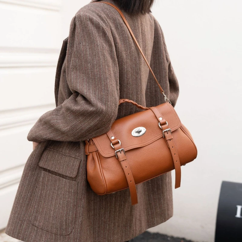 

Сумка-мессенджер из натуральной кожи, сумка через плечо из воловьей кожи, женский новый пригородный портфель, брендовые дизайнерские сумки через плечо почтальона