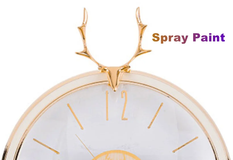 New chinese style mute home furnishing decoration metal wall clock