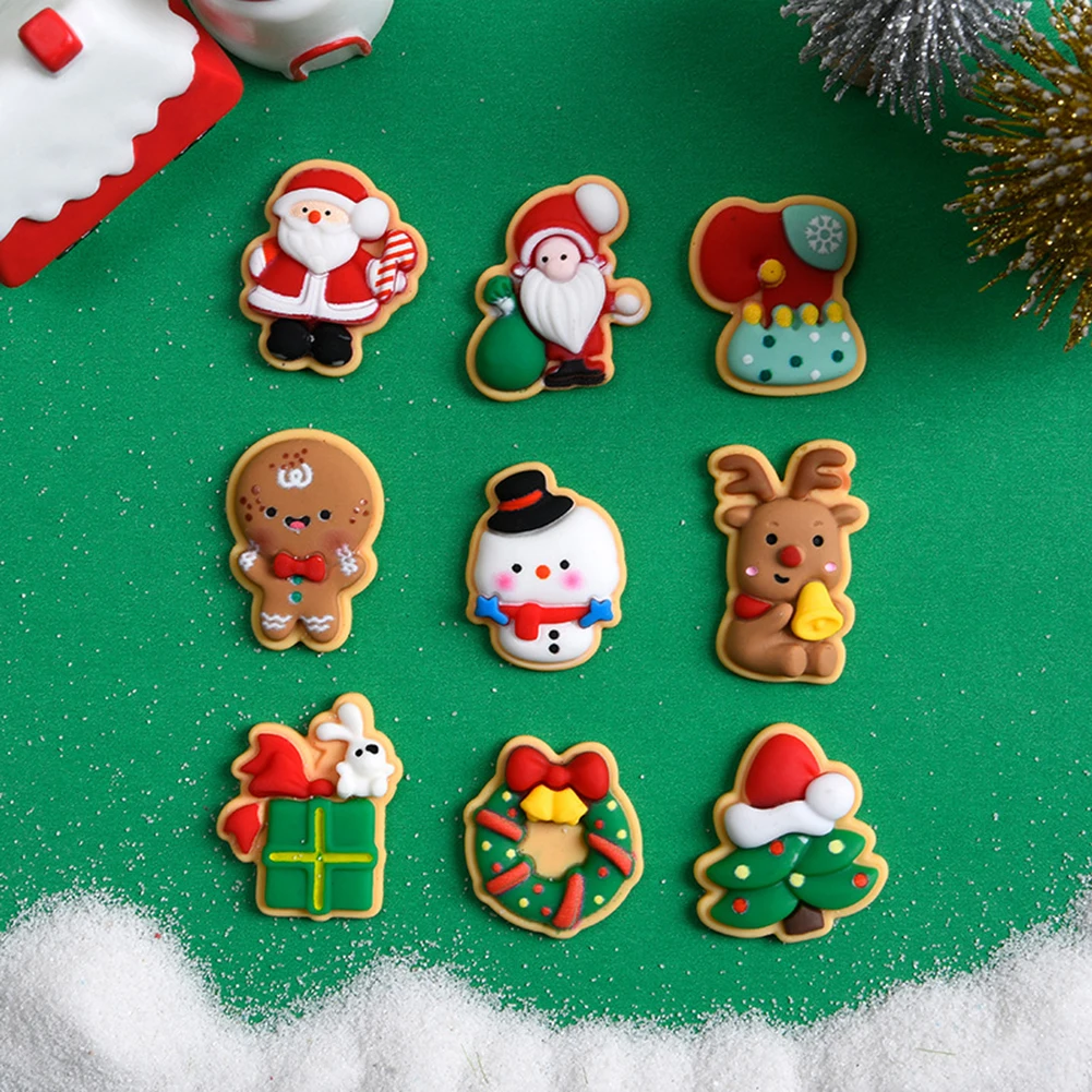 Diy Christmas Cartoon Ornament Waterproof Resin Crafts Accessories Children Gifts For Wedding Party Birthday Christmas Decor