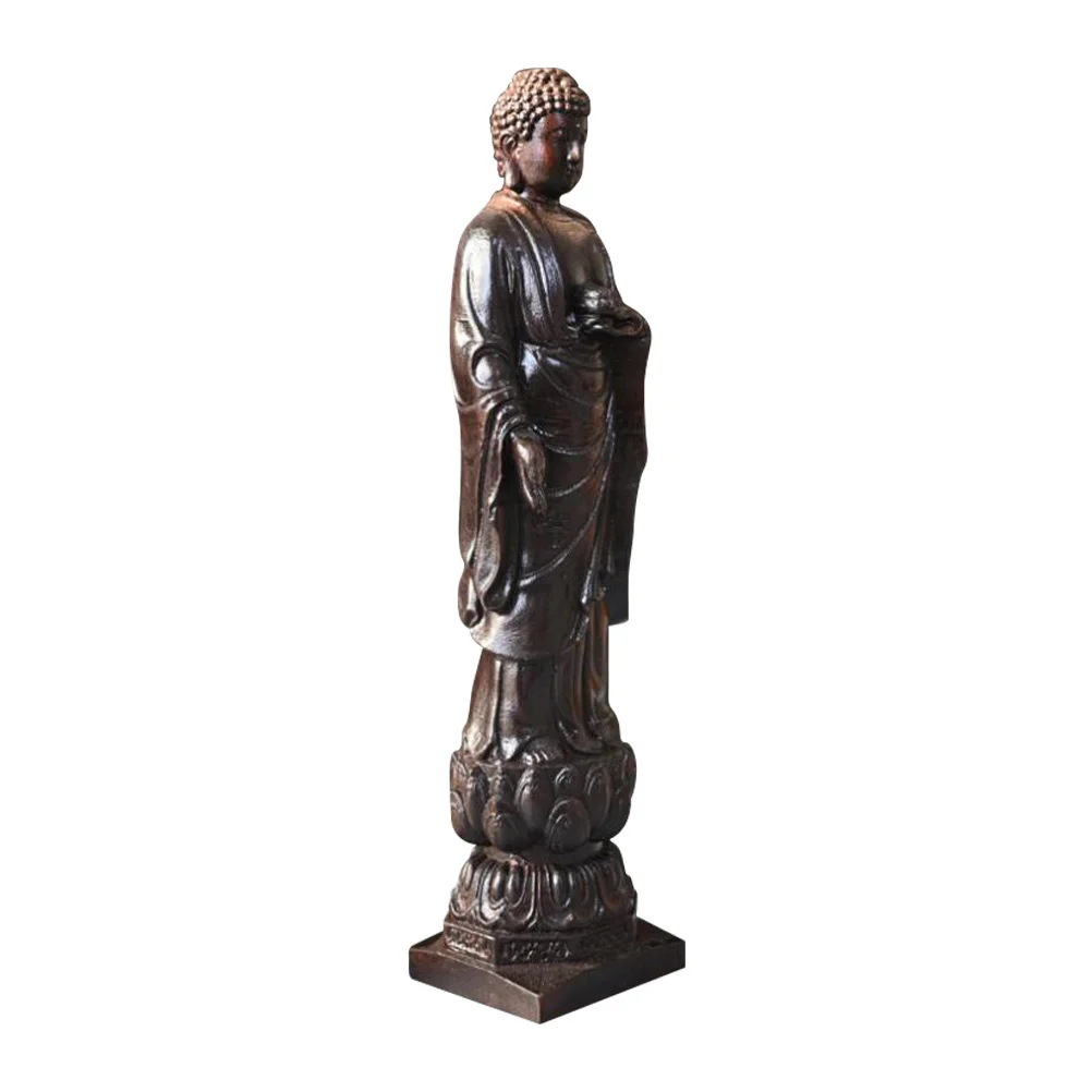 

Number Buddha Statue Office Home Decor Figurine Agarwood Figurines Wooden Amitabha