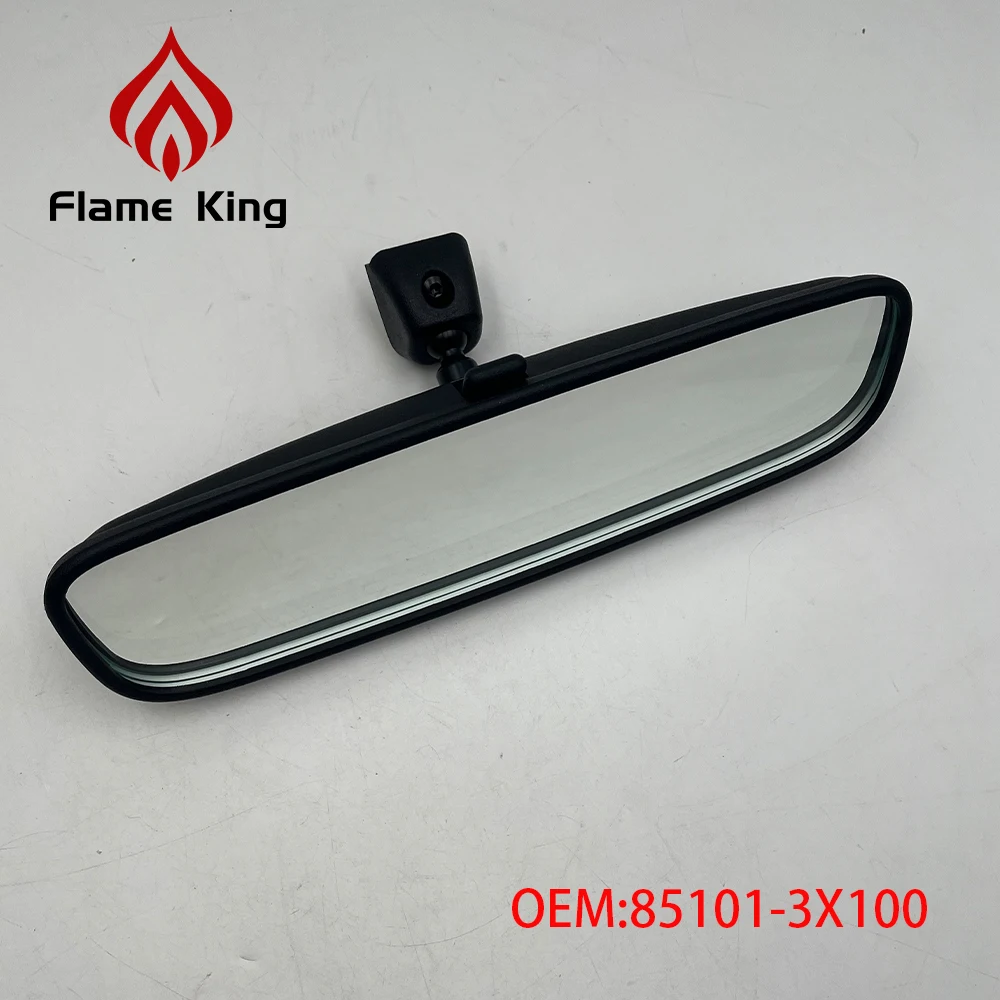 Flame king-espejo retrovisor interno para coche, accesorio de cristal HD para Hyundai, Kia 2011-2022, 851013X100, 85101-3X100, con piezas de hebilla