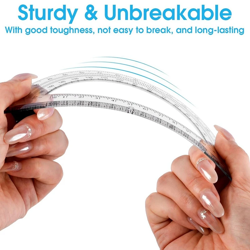 Super Sale 10 Pack Clear Protractor Set, 6 Inch Plastic Geometry Tools, 180 Degree Measurement for School, Office, Classroom