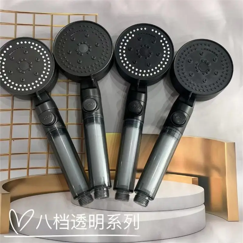 Bathroom Shower Hardware Accessories, Ultra-High Pressure Filtration, Adjustable Water Volume Shower Waterfall Showerhead