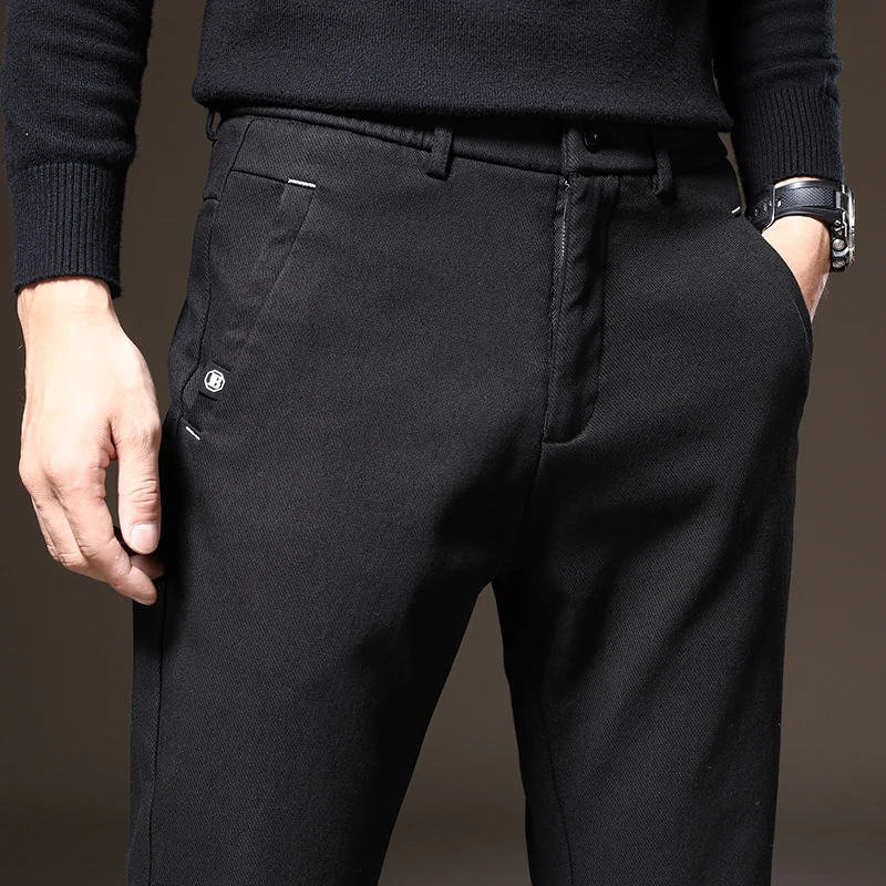 2024 New Spring and Autumn Straight  Classic Straight Men's Pants Fashion Business Casual Trousers Male Brand Clothing Pants