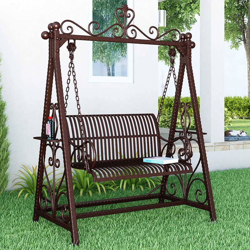 Outdoor leisure swing chair Household yard children Swing for two Park Rocker chair Indoor balcony Hanging chair Basket