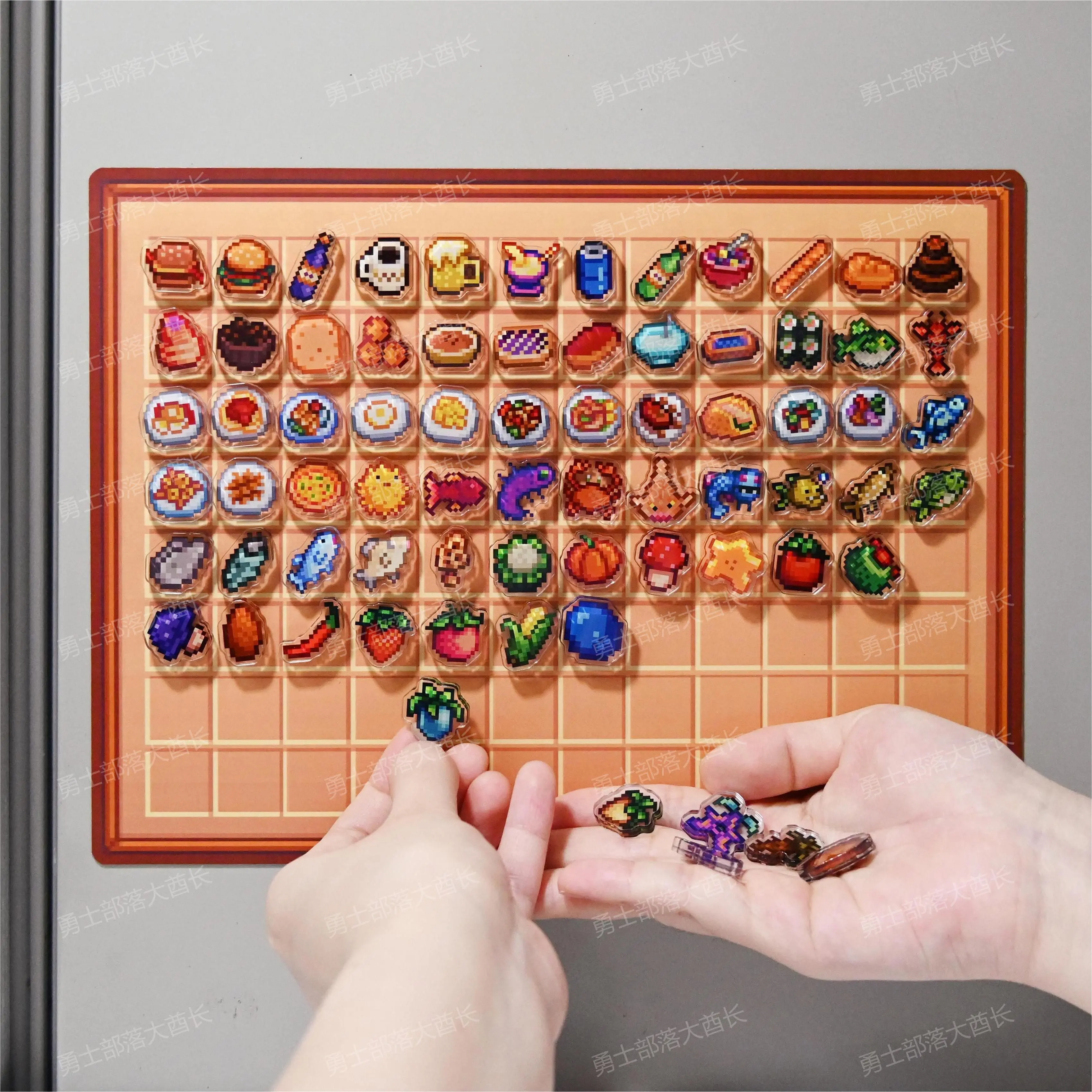 

Stardew Valley Mini Acrylic Fridge Magnets Collectible Set For Switch Steam Game Fans Pixel Decor With Collectible Code In Stock