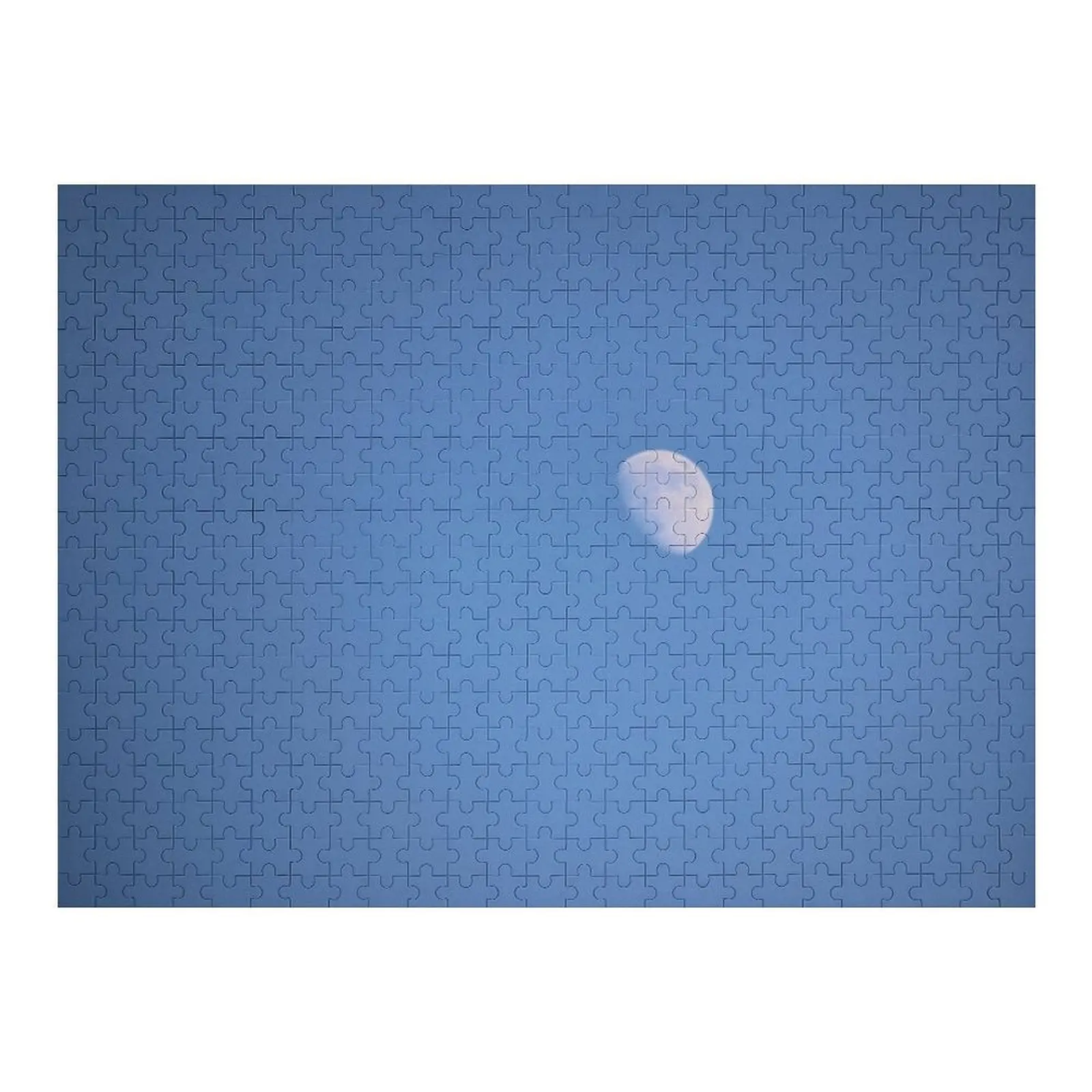 

Waning Gibbous Moon In A Blue Sky Jigsaw Puzzle Customizeds For Kids Christmas Gifts Customizable Child Gift Personalize Puzzle
