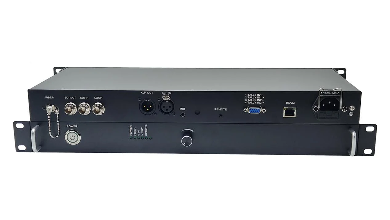 Fibre optique EFP pour système d'interphone ITC-100 Datavideo avec 12G-SDI avec Tally/Mic et casque Audio over Fiber in OB van ou SNG