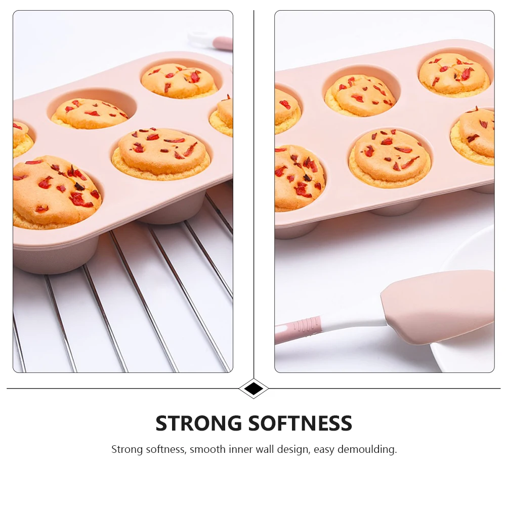 

1pc Silicone Baking Mold Cake Chocolate Diy Dessert Kitchen Supply Heat Resistant 220°C Smooth Wall Easy Demoulding