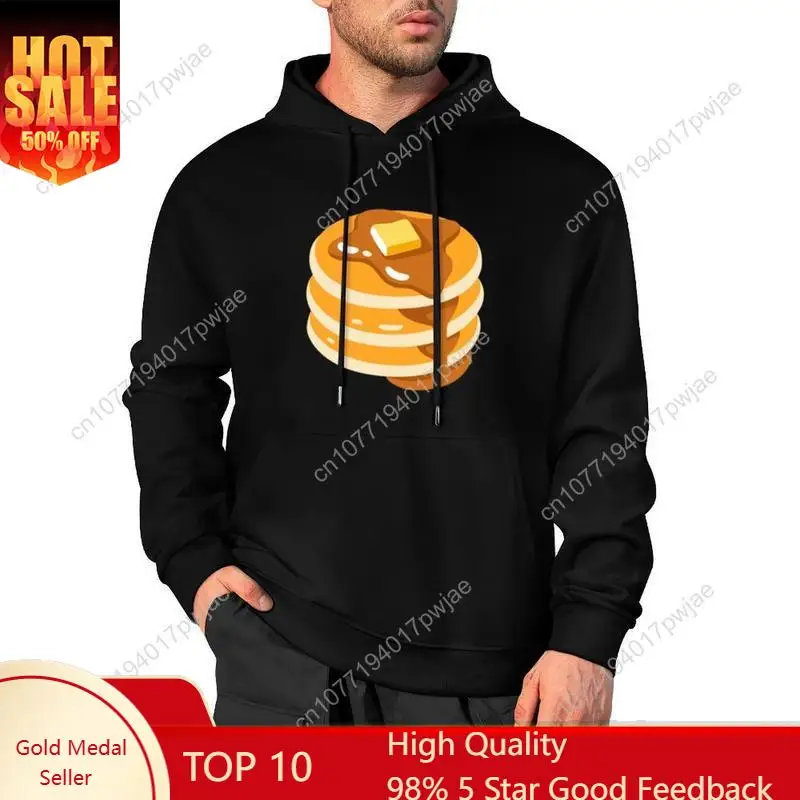 

Plus Size Hoodie with Adorable Stacked Pancakes Design - Fun and Casual for Food - Lovers