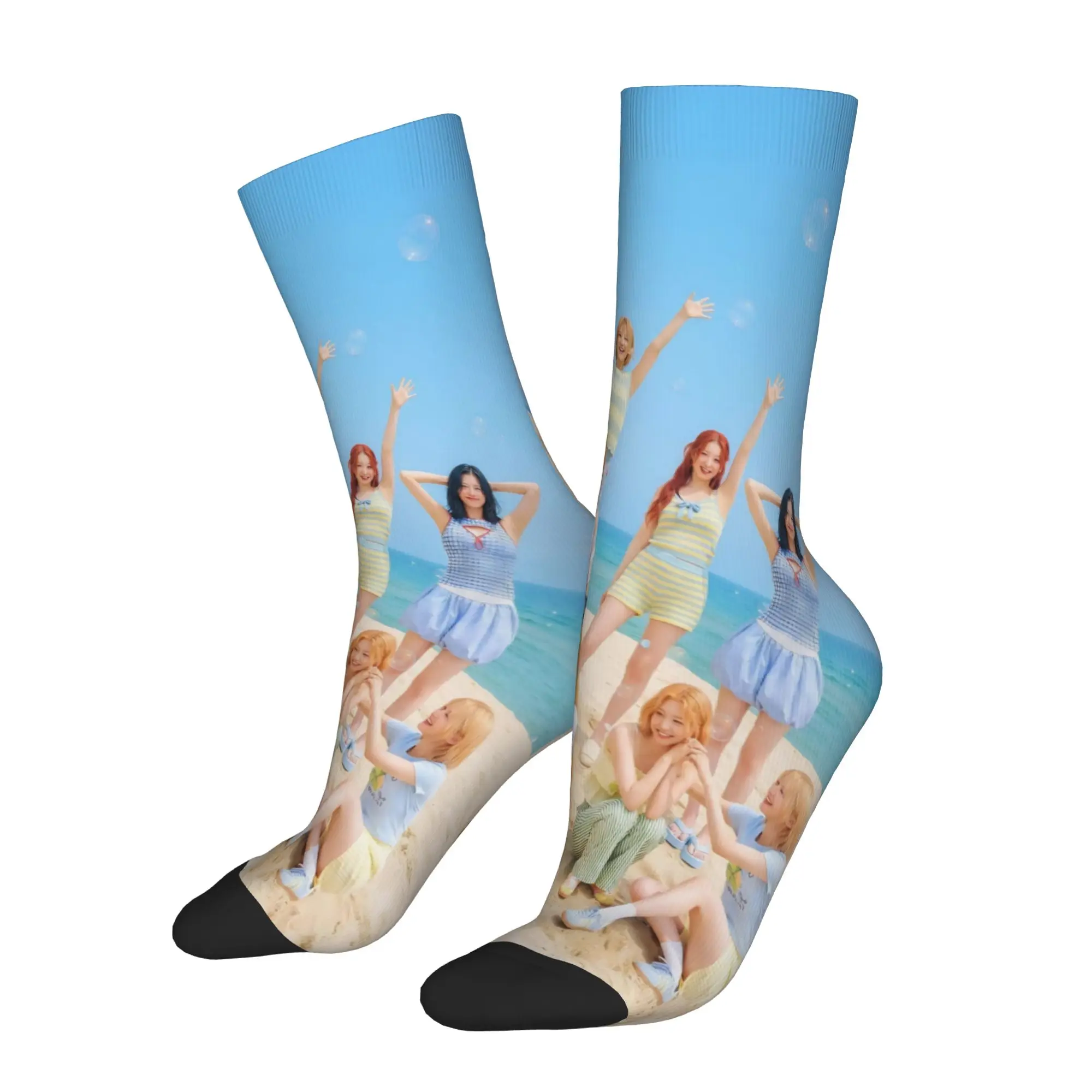 Novelty  Men Women Socks Hearts2Hearts kpop girls group Merchandise Soft  Sport Dress Socks All Seasons