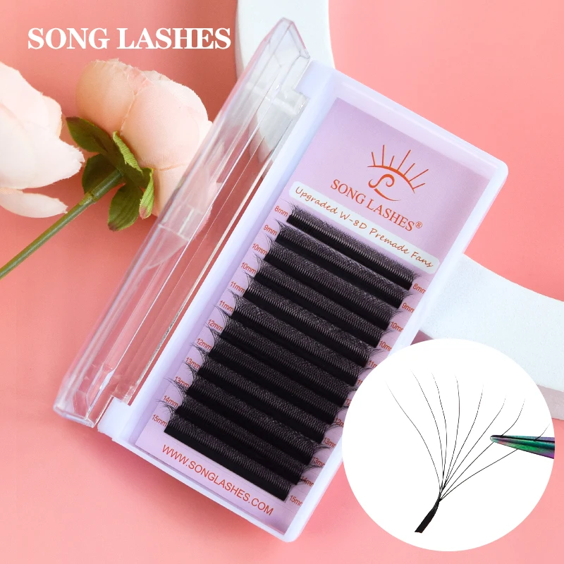 LashLady Pro 12 Rows Eight leaf grass eyelashes Magnetic false eyelashes black Soft material Special for eyelash extension