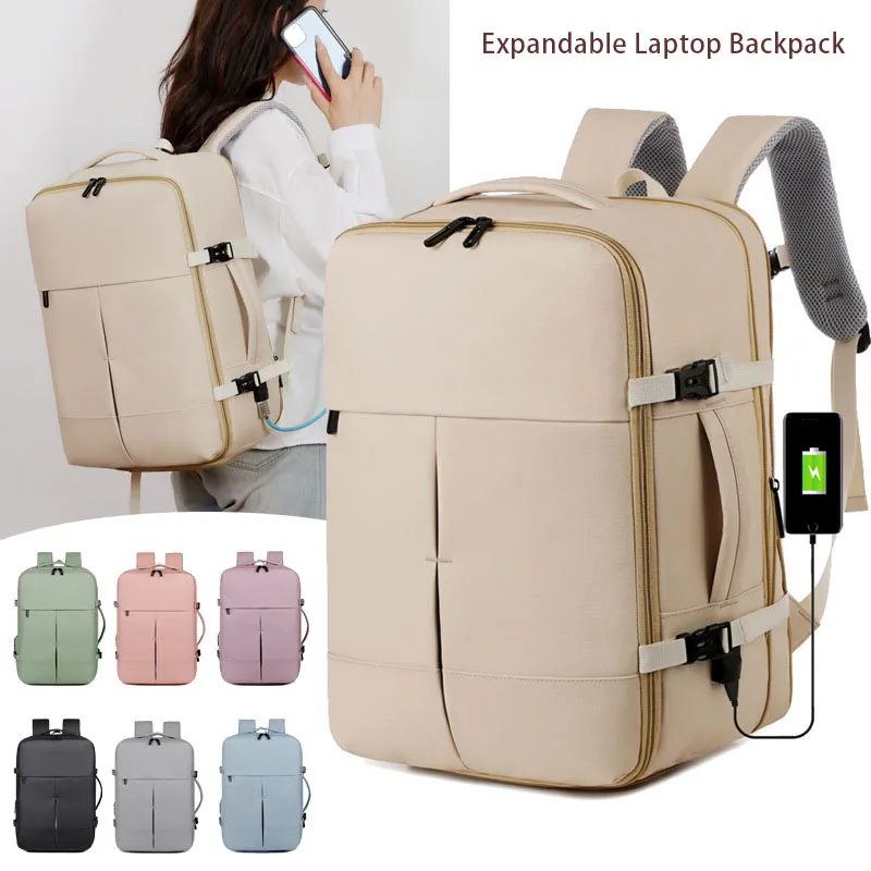 

Многофункциональный деловой рюкзак, расширяемая сумка для путешествий на открытом воздухе, школьная сумка для студентов унисекс, сумка для ноутбука большой вместимости, независимое отделение для обуви, водонепроницаемая повседневная сумка