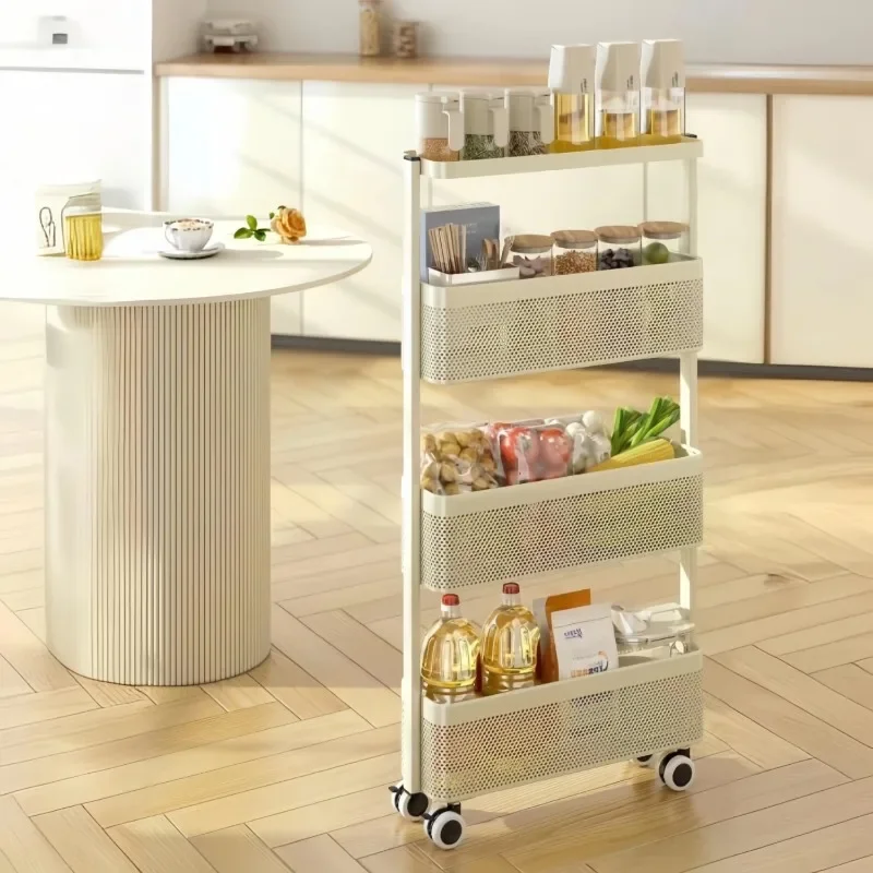 

Kitchen Sewing Cart Vegetable Seasoning Shelf Floor Multi-layer Bathroom Multi-functional Storage Shelf