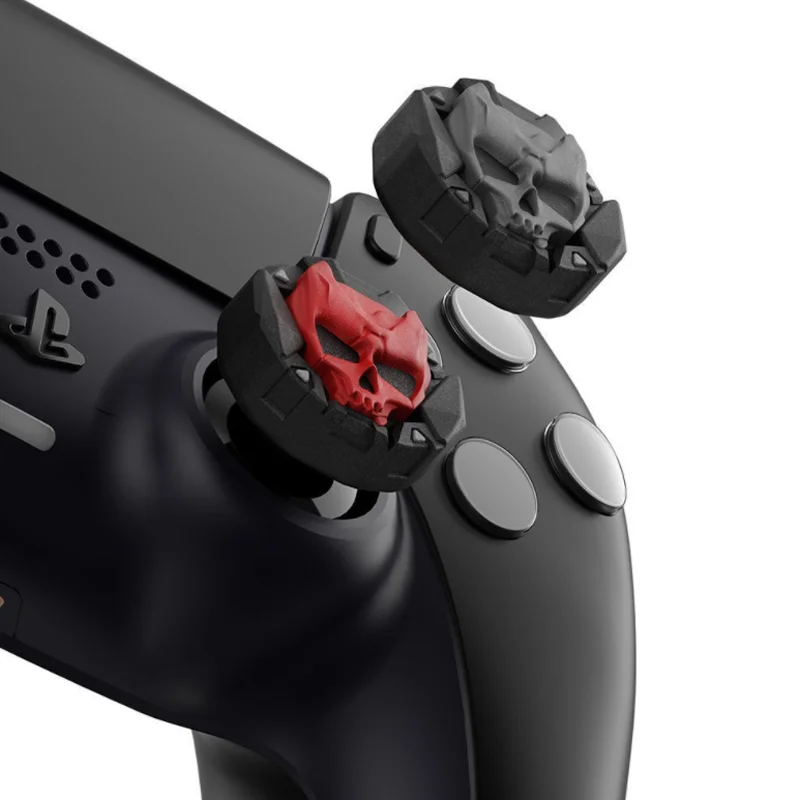 Funda de silicona con forma de calavera para Joystick, Protector para Sony PS5, PS4, PS3, Xbox One/360 Slim Series X/S Switch Pro