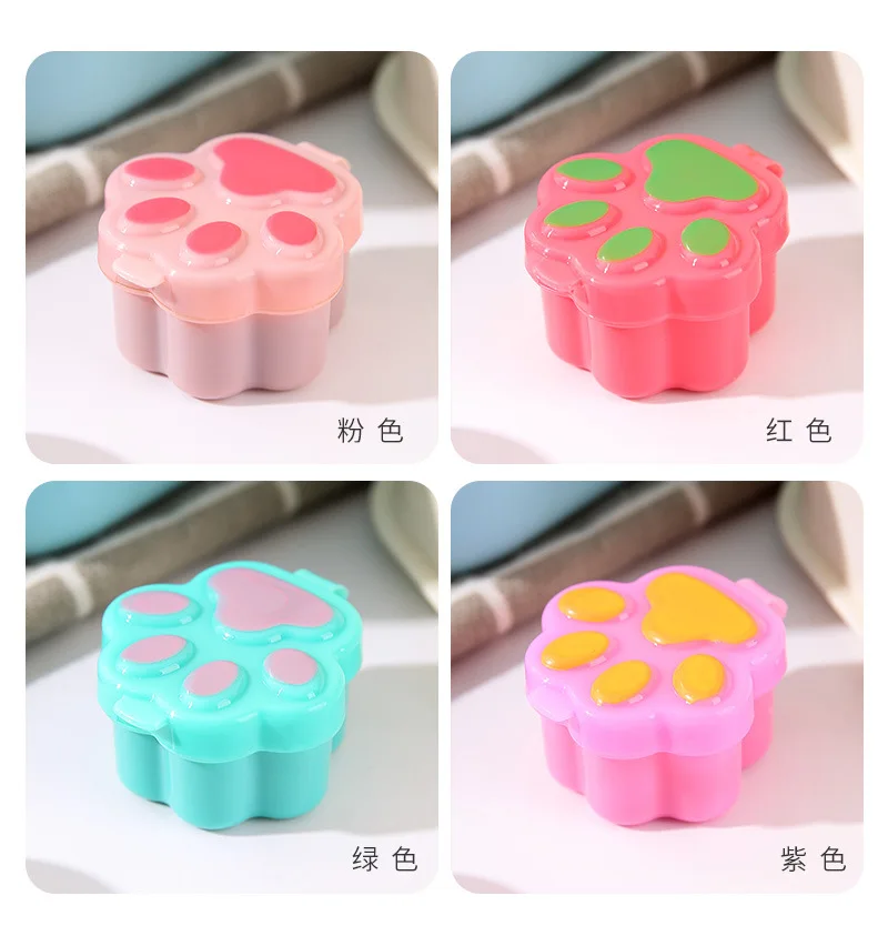 4 stücke Mini Mittagessen Bento Sojasauce Box Nette Design Kunststoff Tragbare Sauce Gläser Würze Spender Mini Salat Tomatensauce Flasche – Detail 4