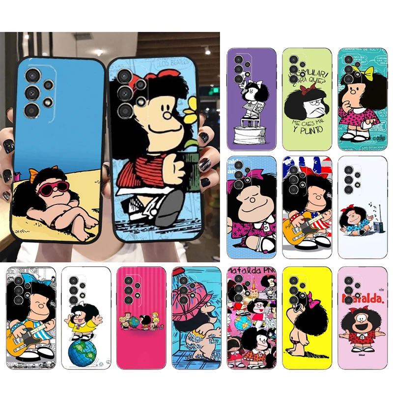 جراب هاتف Mafalda لسامسونج جالاكسي a35 a55 a54 a15 a25 a05s a05 a22 a24 a52 a33 a34 m34 m14 m54 m23