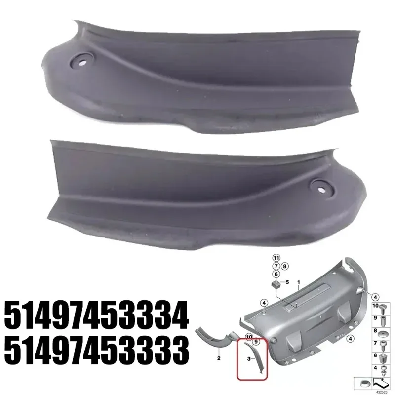 

OEM：51497453333 51497453334 Pair Tail Light Gutter Cover For BMW For 3 SERIES F30 2011-2018 Replacement Car Accessories