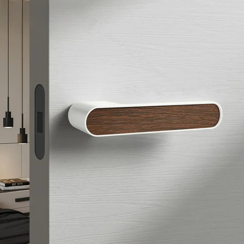 Universal Magnetic Suction Silent Door Lock for Bedroom Office Indoor Household Simple Style Ecological Room Door Lock