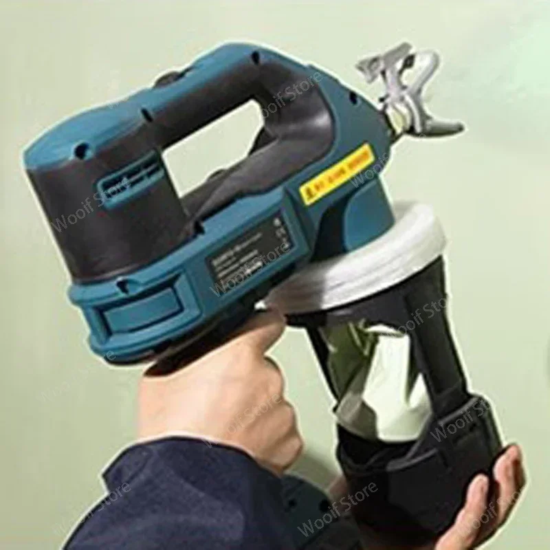1000 ml elektrische Spritzpistole Lithium elektrische wiederaufladbare kabellose Hochdruck-Airless-Spritzgerät Farbwerkzeug