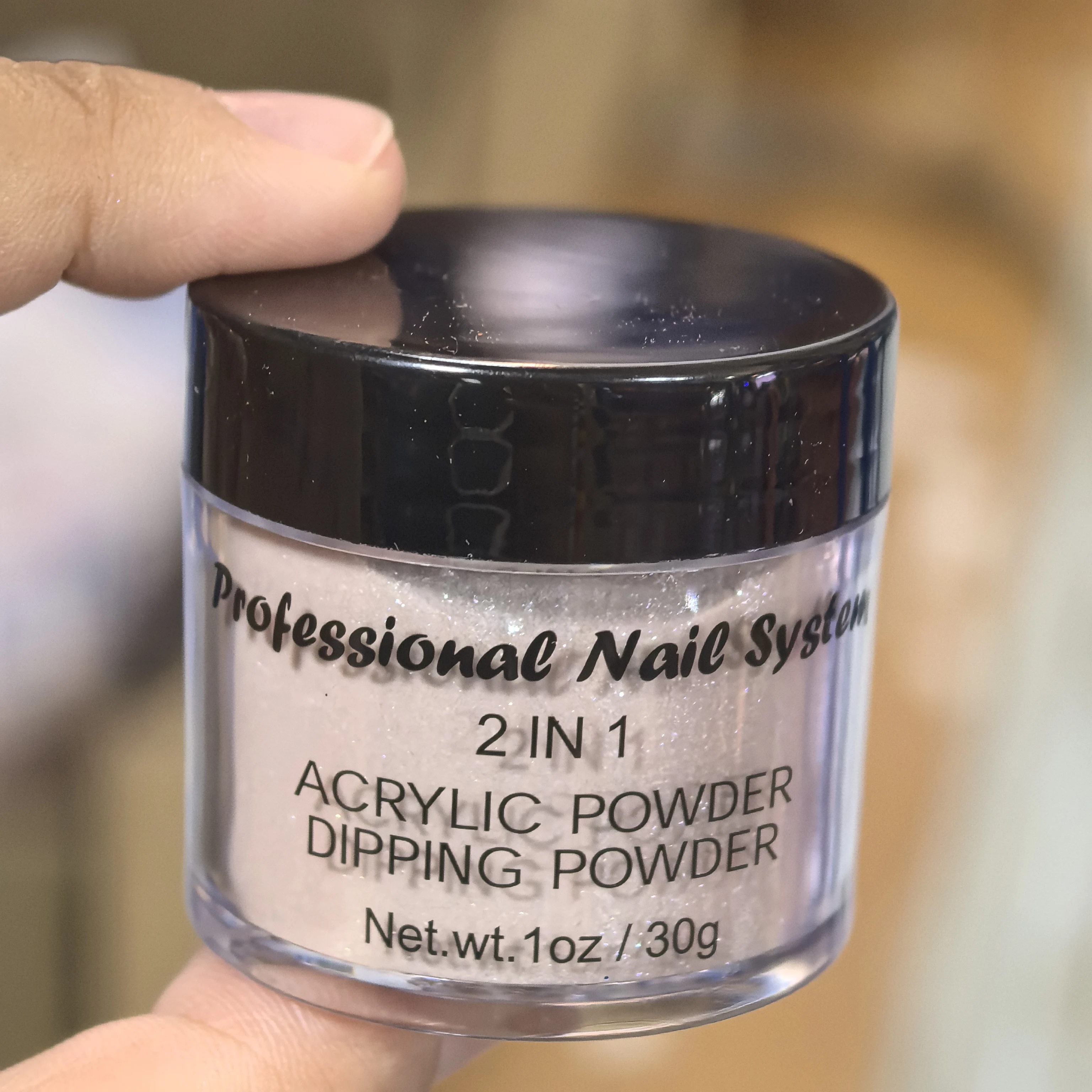 1 أوقية/زجاجة غرامة بريق الاكريليك مسحوق مانيكير الغبار عارية بريق الاكريليك مسمار الغبار للنحت/الغمس تمديد أظافر أكريليك